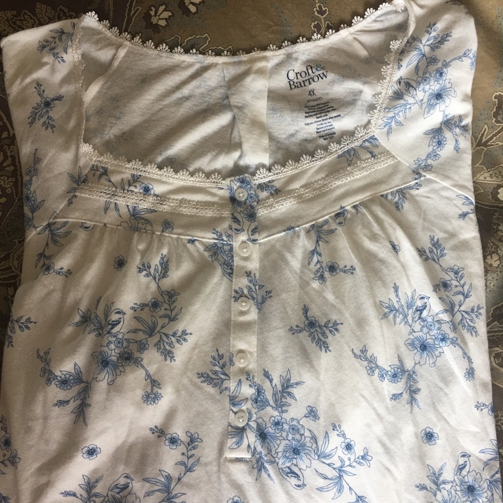NWT Super Soft Nightgown- Long Sleeve Floor Length